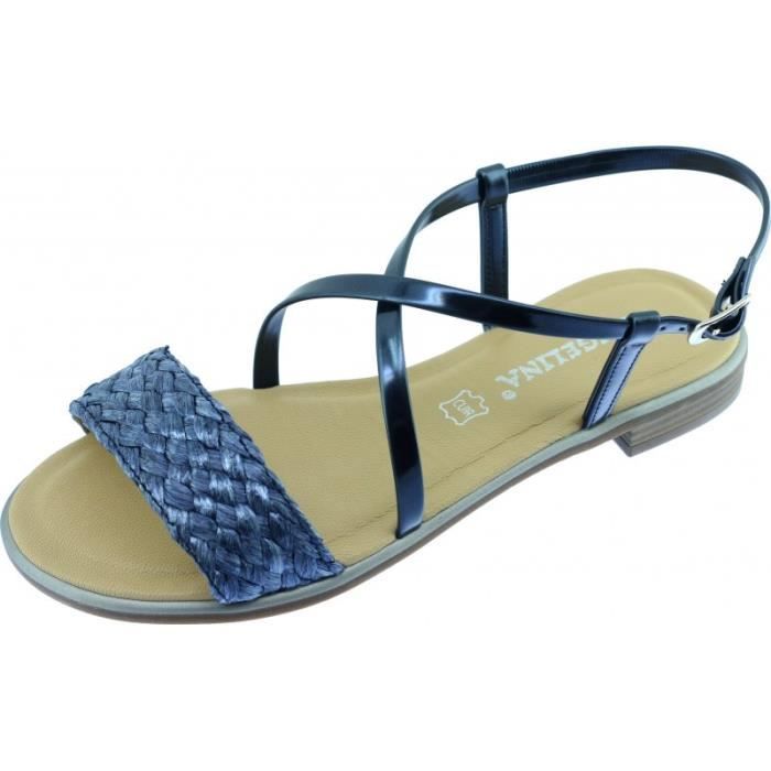 chaussure femme tressée