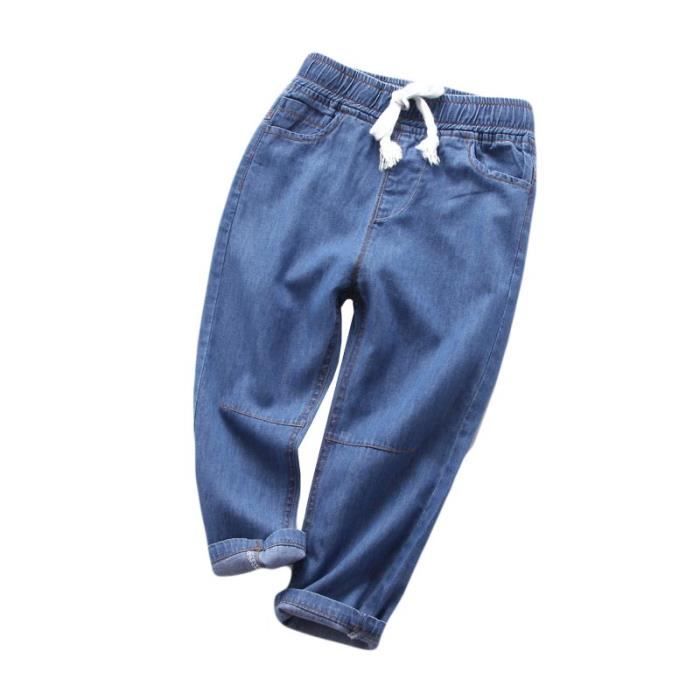 Jean Loose Fit Générique Jean Baggy Enfant Garçon Fille Pantalon Ceinture Élastique Jean Ample Garçon Jean Loose Fit Générique Jean Baggy Enfant Garçon Fille Pantalon Ceinture Élastique Jean Ample Garçon