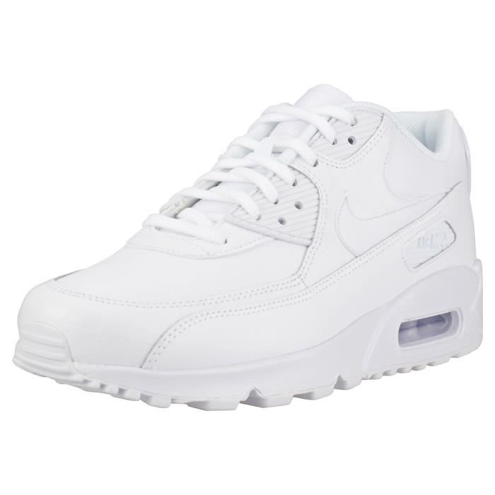 Nike Air Max 90 Femme Baskets Blanc Blanc - Cdiscount Chaussures Nike Air Max 90 Femme Baskets Blanc Blanc - Cdiscount Chaussures
