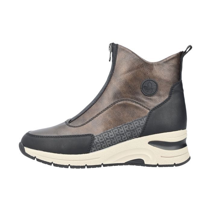 Rieker Basket Montante Cuir Rieker Kasanga - Marron Combi