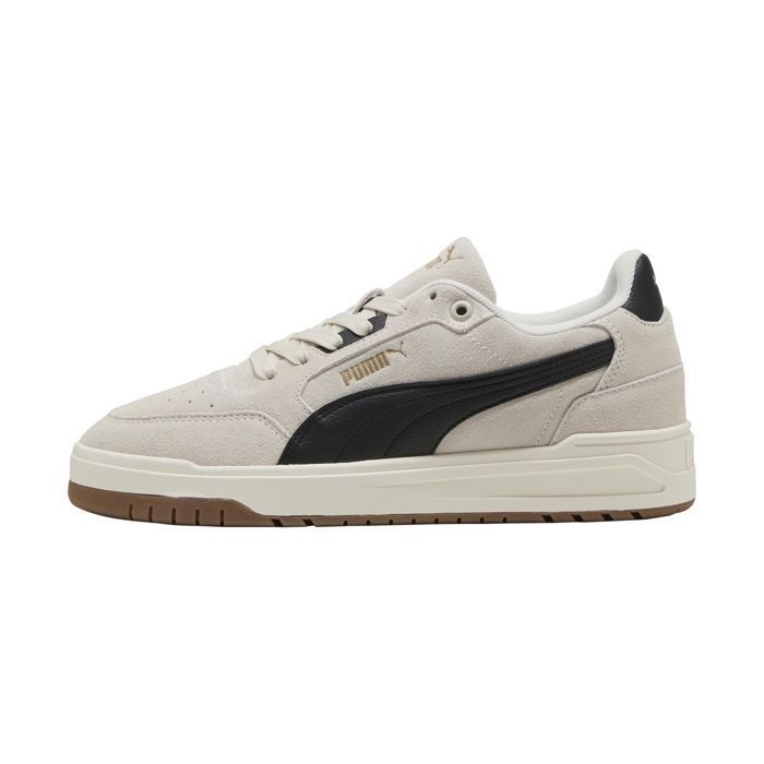 Puma Basket Basse Cuir Puma Shuffle Downtown SD - Vapor Gris Puma Noir Or