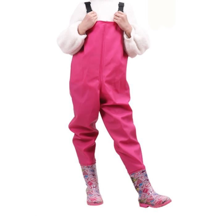 HzY - Cuissardes Enfants Wader - Ajustable - Bretelles durables - Rose ...