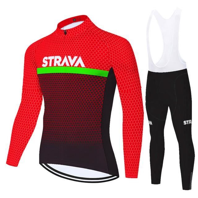 Ensemble Cyclisme Homme - Maillot Manches Longues Et Pantalon Rembourré - Tailles S à 5XL - Neuf Avec étiquettes