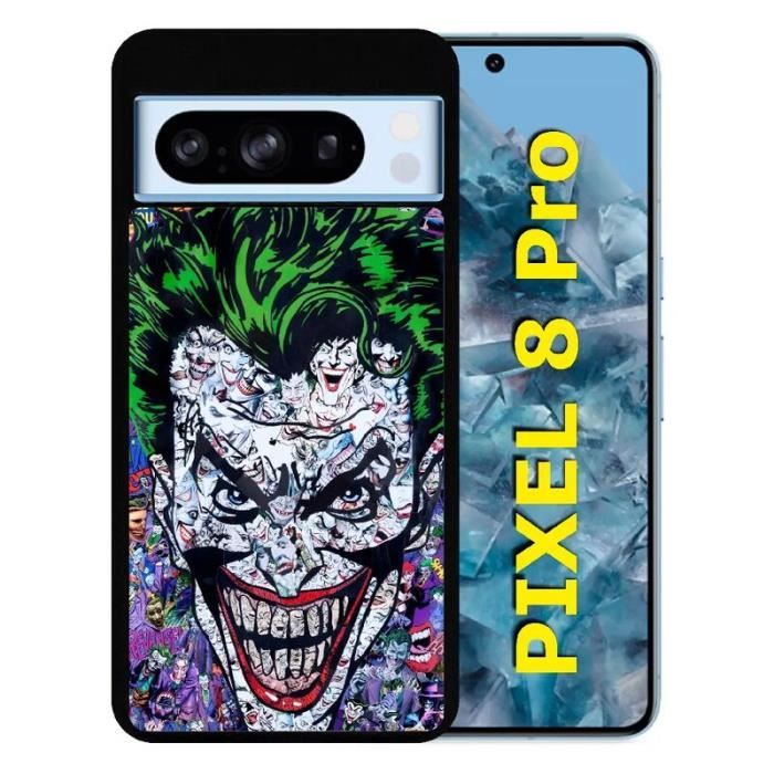 Coque Silicone Google Pixel 8a - Motif Ballon De Basket En Feu Noir - Protection Anti-choc, Fabrication Française