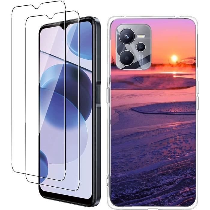 Coque Silicone Fine + Verre Trempé Pour Realme 14x 5G & C75 - Protection Complète - HTDMobiles