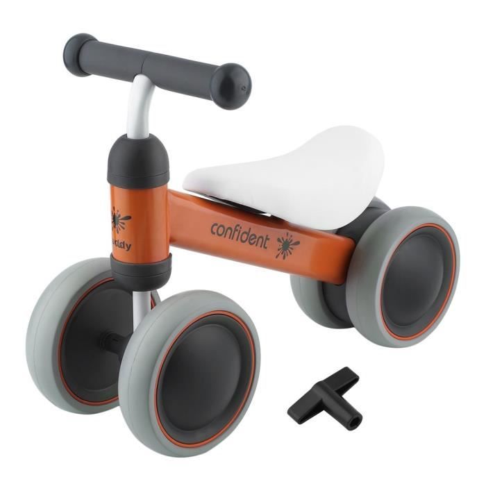 Marcheur Trotteur Bebe Velo D Apprentissage Bebe Transport 4 Roues Orange Cdiscount Puericulture Eveil Bebe