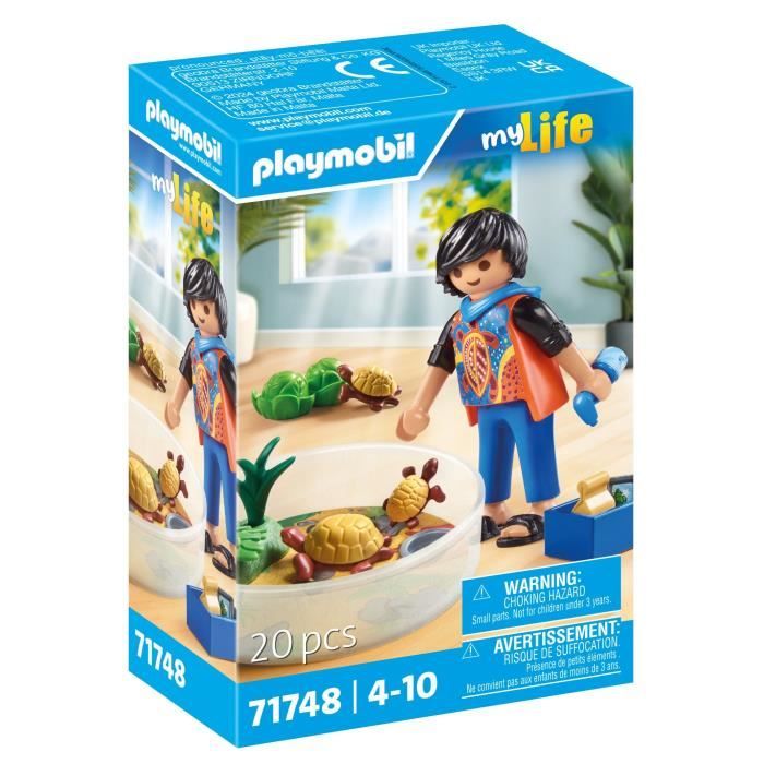 Famille De Tortues Dans Un Terrarium Playmobil La Boite - vue 2