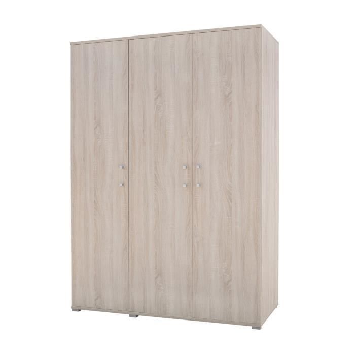 armoire - price factory - dundee - contemporain - bois - 3 portes
