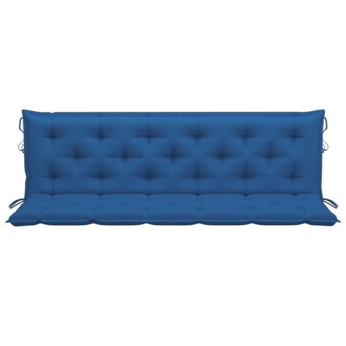 Sunbuy-YUYJP Coussins pour fauteuils Coussin de balancelle Bleu 180 x 50 cm Tissu 9451889270922