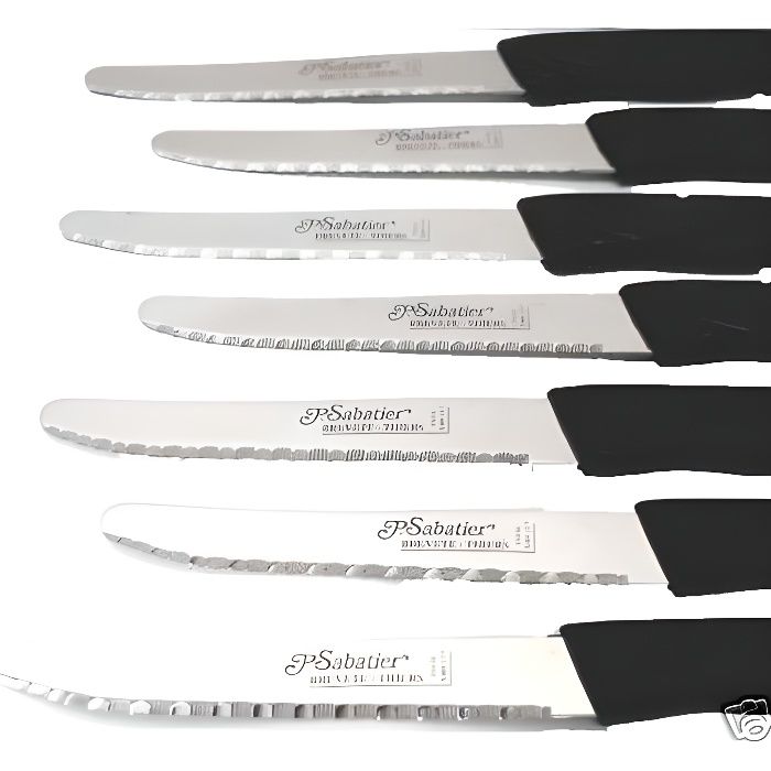 LOT 12 COUTEAUX SABATIER A STEAK bout rond FAIT A Cdiscount Maison