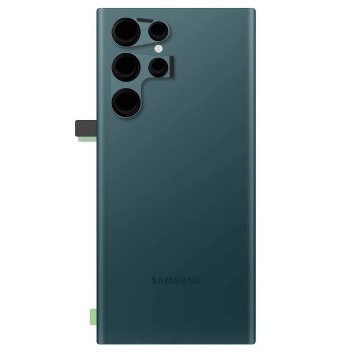 Cache Batterie - SAMSUNG - Galaxy S22 Ultra - Vert - Lentille de protection - Installation simplifiée