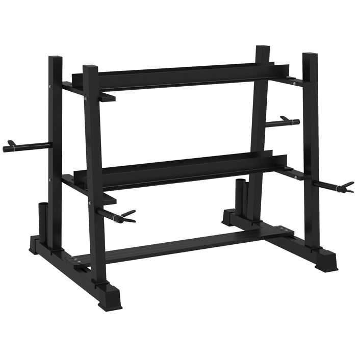 Porte-haltères En A En Acier - Rack 5 Niveaux Pour Rangement Salle De Sport, Maison, Gym - Support Jusqu'à 100kg