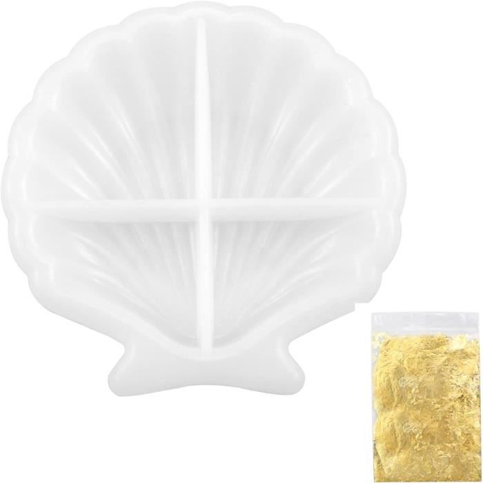 Lot de mini plâtres Nuit étoilée : coquillage, étoile de mer, poisson