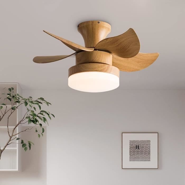 78cm Ventilateur de Plafond avec Lumière et Télécommande Grand