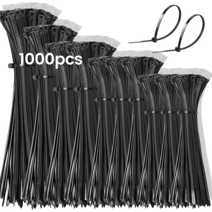 500 Colliers De Serrage Plastique Type Rislan – 2,5 X 100 Mm – Pour Câbles électriques