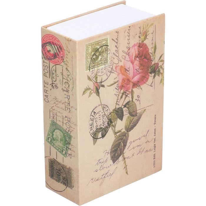 Coffre-fort Déguisé En Livre – Serrure à Combinaison – Dimensions 11,5x8x4,6 Cm – Pour Bijoux, Clés, Argent – Couleur Bleu