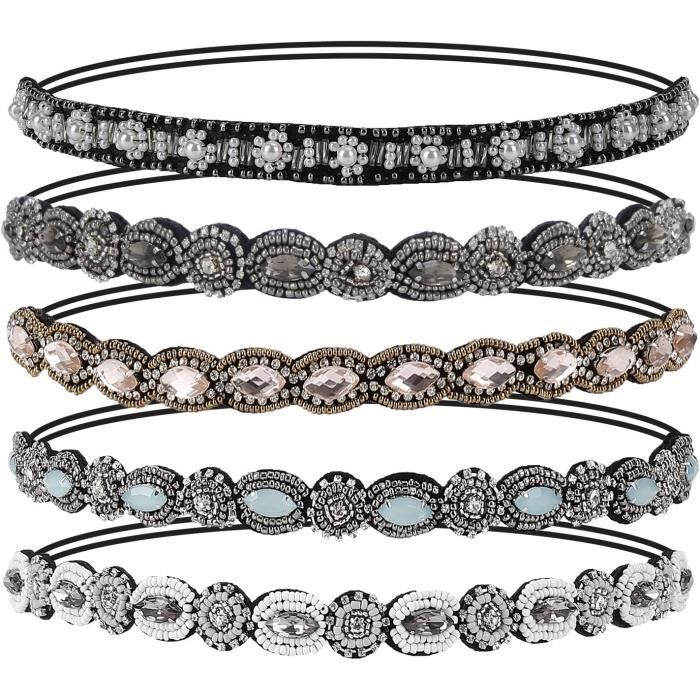 Folora 4pcs Deux Tons Torsadés Criss Cross Bandeaux