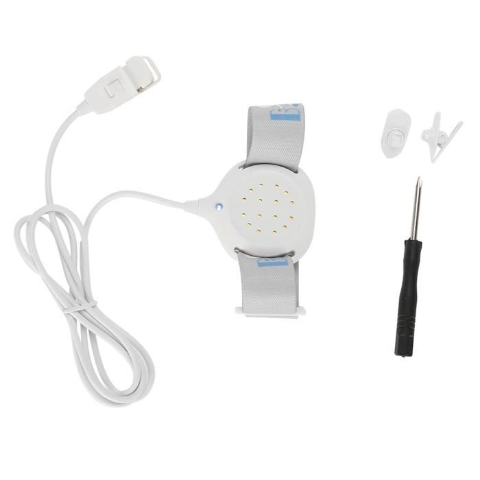 Alarme Énurésie Sans Fil Pour Enfants - Rechargeable USB - 3 Modes (Son, Vibration) - Télécommande - Entraînement Nuit Sèche