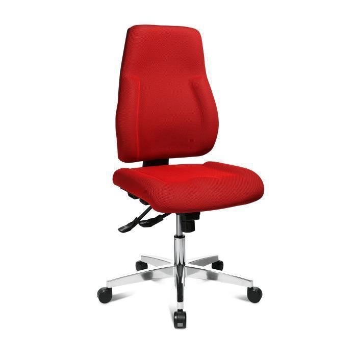 topstar p91 chaise de bureau tissu 68 x 48 x 111 cm, polyester, rouge, 68 x 48 x 111 cm