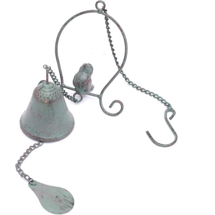 YEBON Carillon à Vent en métal à Suspendre en Forme de Mauvais œil Bleu pour la Maison, Le Jardin, Cadeau de bénédiction