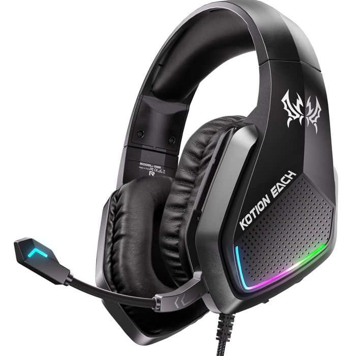 Casque Gaming Filaire Zw2 - Réduction De Bruit Active - Noir