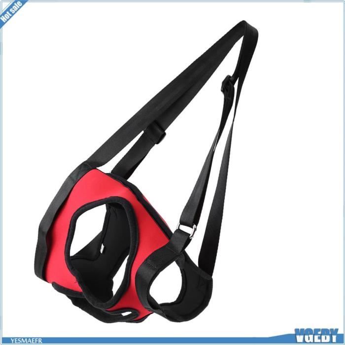 Comparer les prix de Harnais de soutien pour chien - V GEBY - Modèle arrière - Rouge - Confortable - Matériau robuste