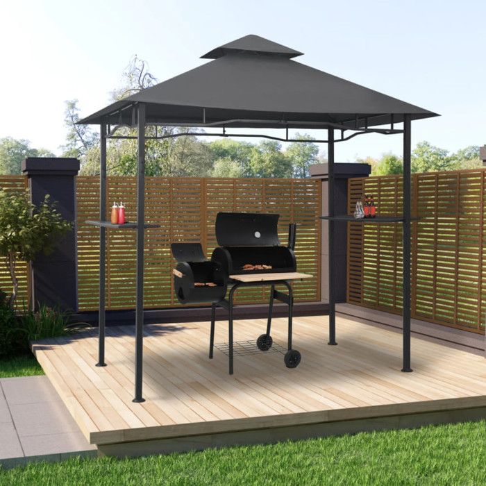vidaXL Belvédère de barbecue 240x150 cm - vue 2