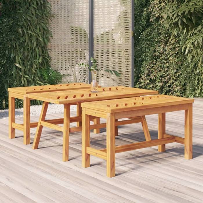 vidaXL Table Basse Bois d'Acacia - vue 7