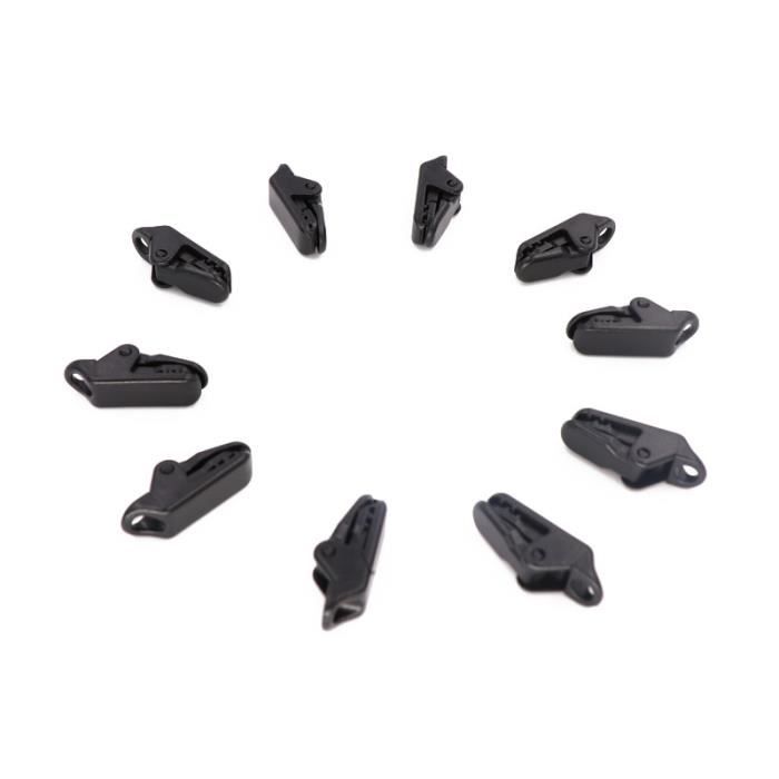 Lot De Clips Pour Bâche Ou Auvent (20 Ou 40 Pièces) - Boucles Noires Résistantes, Outil De Camping Indispensable