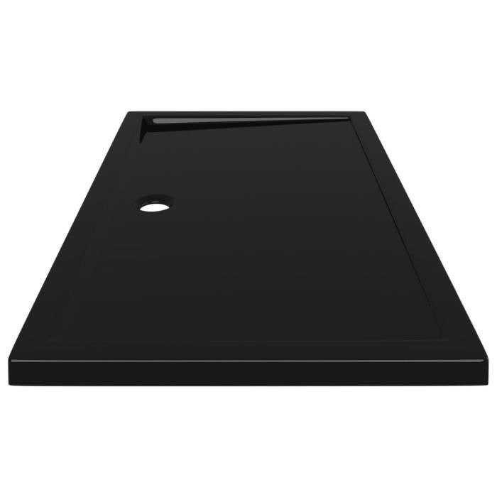 Zerodis Receveur de douche rectangulaire ABS Noir 70x120 cm RE388