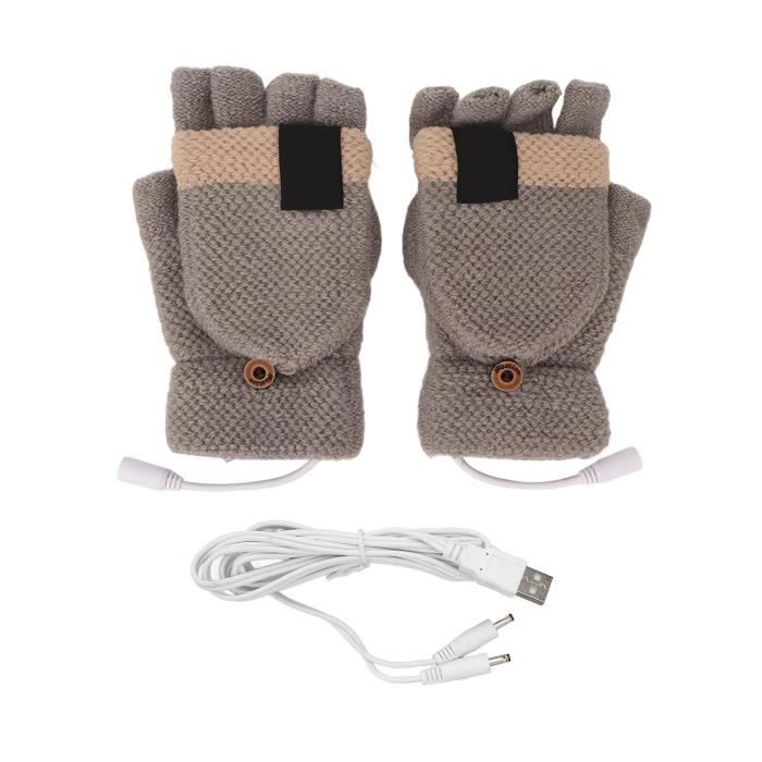 Gants D'hiver Chauffés USB - Pour Vélo - Compatible écran Tactile - Taille M - Noirs - Neuf