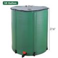 Récupérateur d'eau de pluie pliable 190 l, baril de pluie Boîte de pluie pliable pratique 60 x 70 cm,vert-1