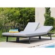 Lounge/lit Modulo - Bain de soleil, Transat en aluminium - graphite 210 x 71 x 78 cm-1