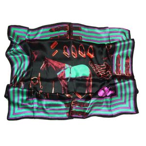 Foulard Carré 100% Polyester Neuf Sans étiquette - Multicouleur - Style élégant