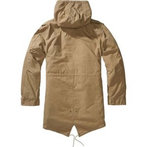 Parka Militaire Brandit Homme - Style Armée Allemande - Doudoune Amovible - Taille 4XL Olive