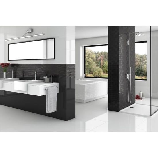 Listel En Carrelage 5 X 30 Cm Noir Achat Vente Carrelage