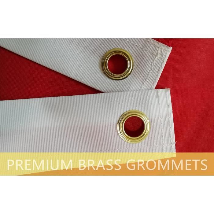 Qanmua Allemagne Drapeau 90 X 150 Cm, Durable Drapeau National 210D Nylon Fédéral Et L'Allemagne Drapeau Avec œillets En Laiton