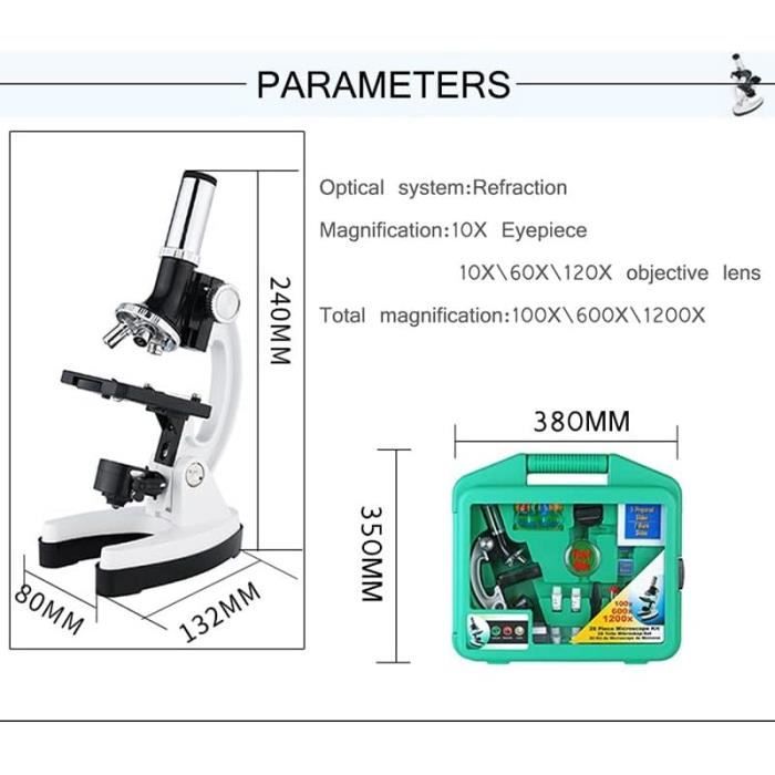 Kit d'accessoires pour Microscope Préparation de la Lame camer