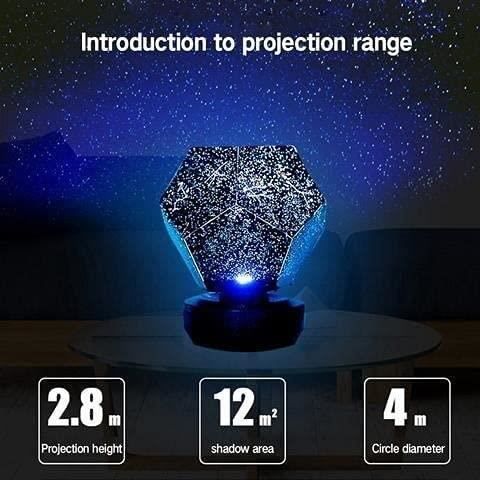HAOLIP-Lampe de projection LED Projecteur Star Sky Lampe Multi