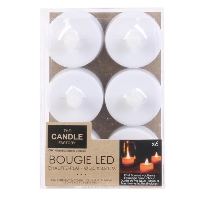 Generic Pack de 24 bougies LED, lampe de nuit à piles, brillante à prix pas  cher