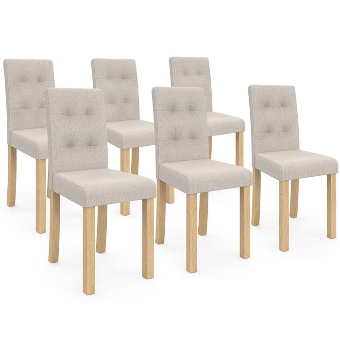 Lot De 6 Chaises Design Avec Coussins – Occasion, Look Sympa Et Fonctionnel