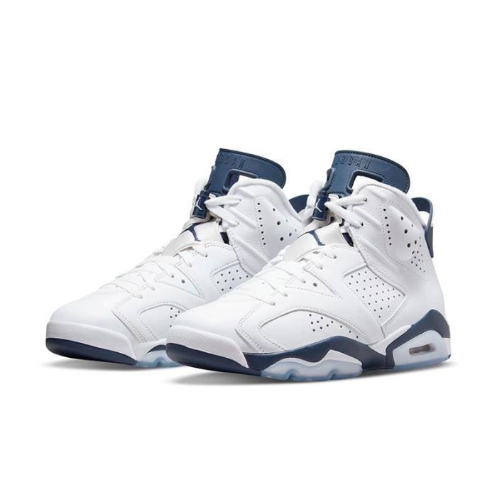 Air Jordan 6 Retro High Chaussures AJ6 Pas Cher Blanc Blanc