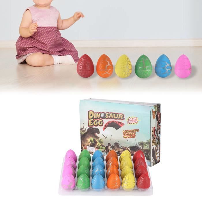 HVDHYY 12pcs Œufs Assortis Oeufs de Plastique Jouet d'œufs Différentes en Couleur et Forme Reconnaissance Puzzle Jouet pour Noël, Fêtes d'enfants et Cadeaux d'anniversaire (Motifs Géométriques