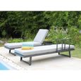 Lounge/lit Modulo - Bain de soleil, Transat en aluminium - graphite 210 x 71 x 78 cm-2