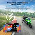 GPS Moto Carplay portable 7 pouces sans fil Apple Carplay Navigation moto Android Auto étanche IPX7 écran 5G WIFI Bluetooth-2