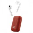 TNB SHINY - Écouteurs Bluetooth TWS avec boîtier de charge - blanc amp; rouge-2