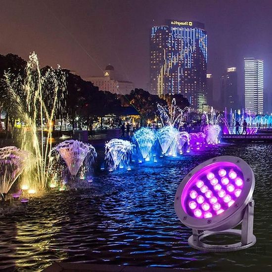 Lampe De Piscine LED Submersible Étanche - Lumière RVB Flottante, Projecteur Pour Piscine, Fontaine Ou Étang - 3