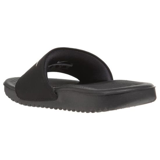 Claquettes Enfant NIKE Kawa Slide Noir/Or Synthétique Mixte
