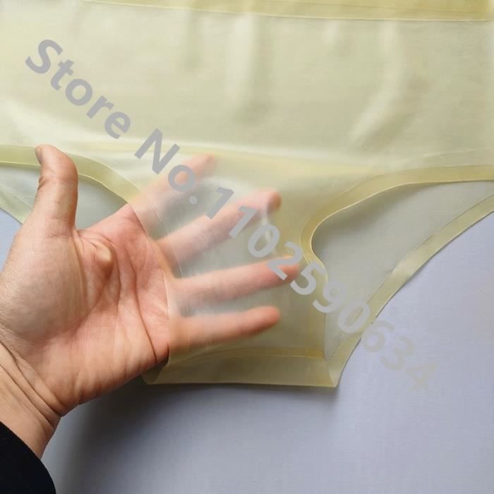 Naturel transparent M Slip en latex transparent pour femme Sous vetement fetiche Culotte en caoutchouc Cdiscount Jeux Jouets