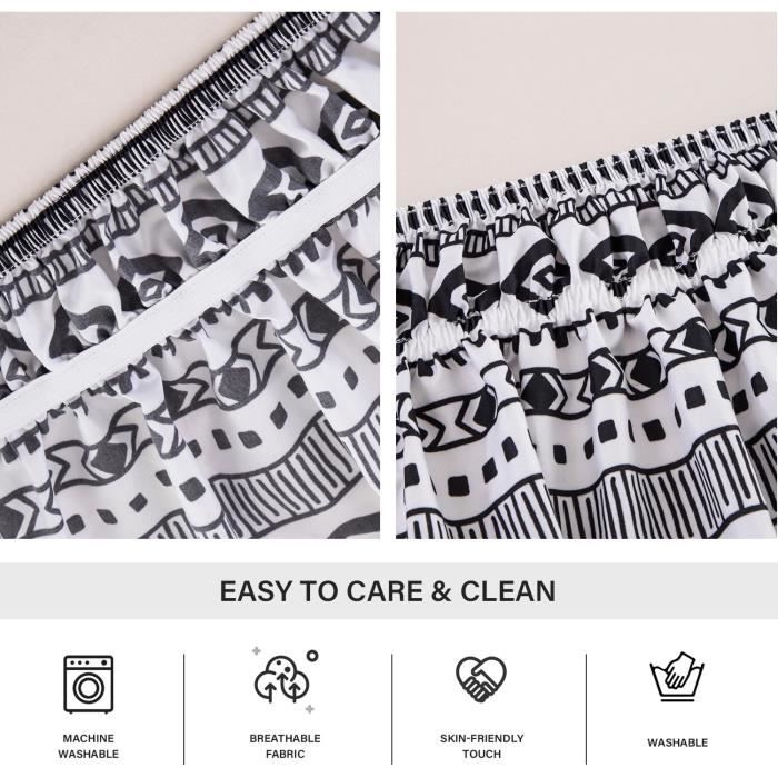 Jupe De Lit Ajustable Boho Cache Sommiers Jupe De Lit Cache Sommier Enveloppantes Autour Du Lit Pour Les Lits Simples Double L17422 Cdiscount Maison